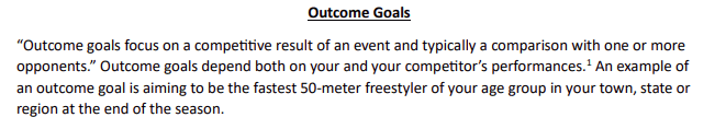 Outcome Goals