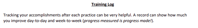 Training Log